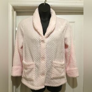 La Cera Pink Fuzzy Jacket